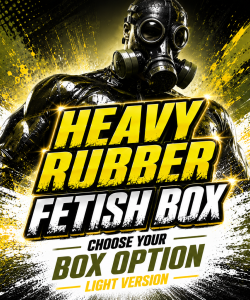 Heavy rubber FETISH BOX Light