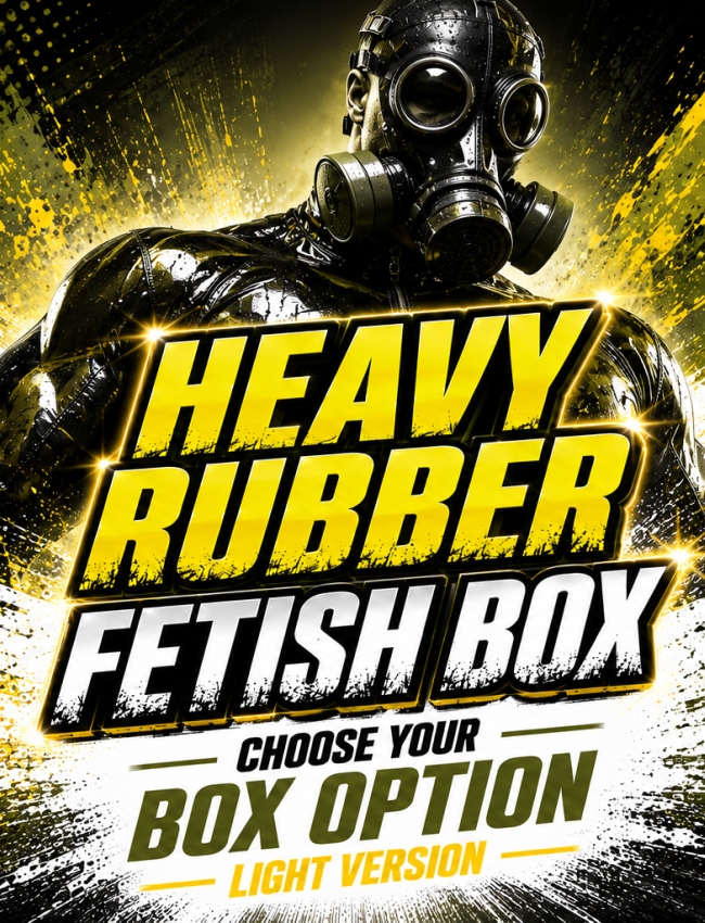 Heavy rubber FETISH BOX Light