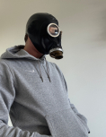 Gas mask GP5 black colour. Rubber hood, breathe play mask