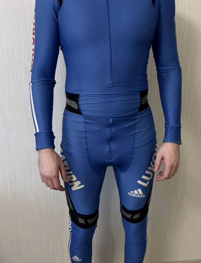 Race ski adidas one piee suit with crotch zip Race ski adidas one piee suit with crotch zip