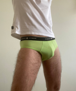 Worn mens briefs