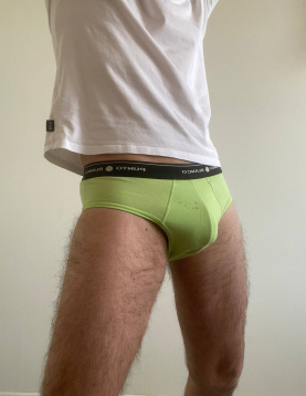 Worn mens briefs