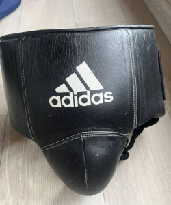 Wrestling groin leather protector
